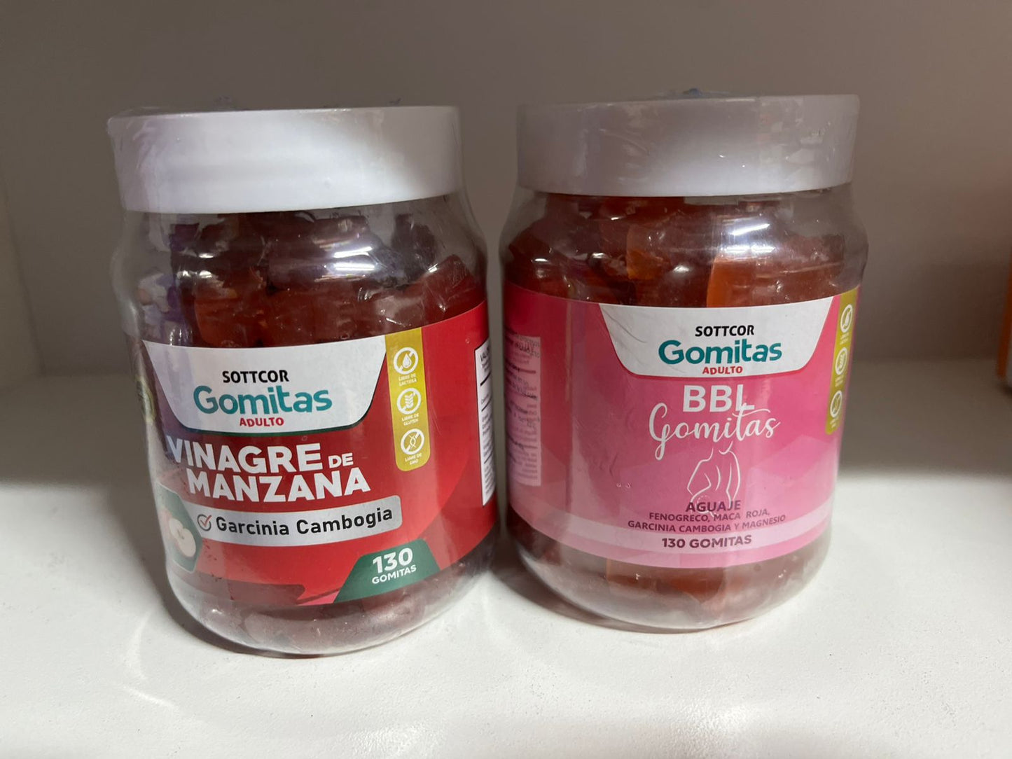 VINAGRE DE MANZANA y AGUALE BBL EN GOMITAS PARA ADULTOS